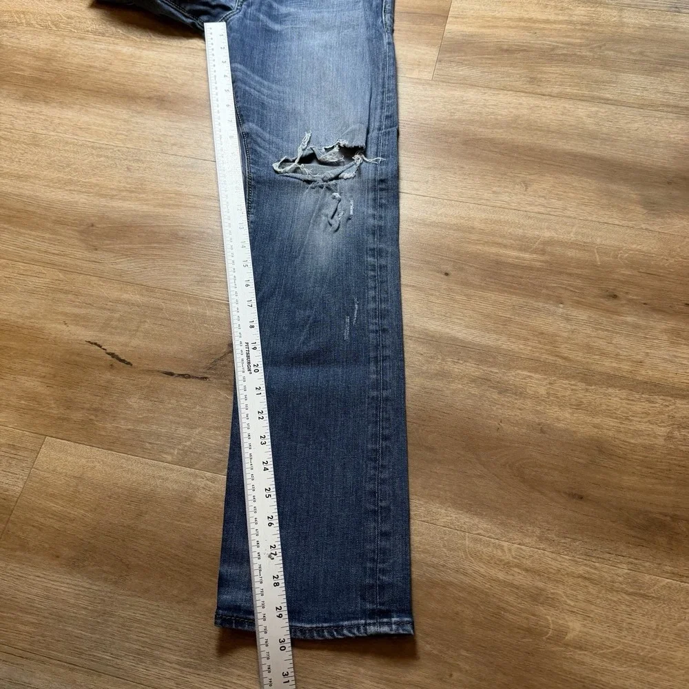 Diesel‎ Jeans Men 30x30 Blue Buster Regular Slim Tapered Stretch Destroyed 0833F